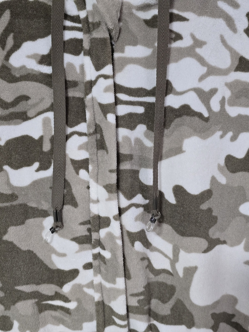 Lug Skipper Coverup Hooded Romper Camo Taupe Terry Cloth Size XL - Picture 2 of 10